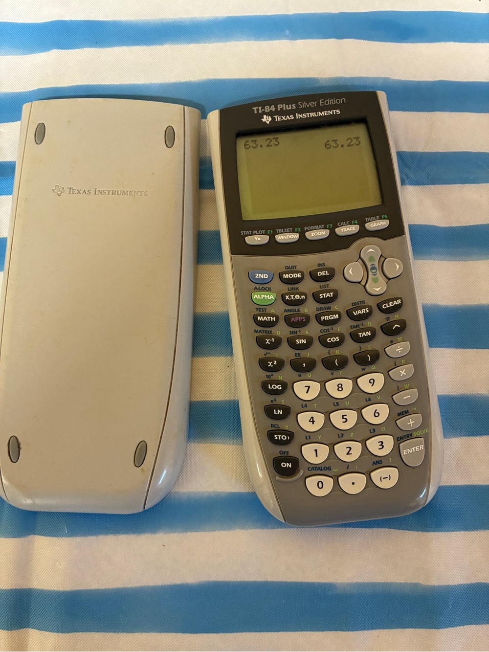 Texas Instruments TI-84 Plus Silver Edition Graphing Calculator - Gray/Silver